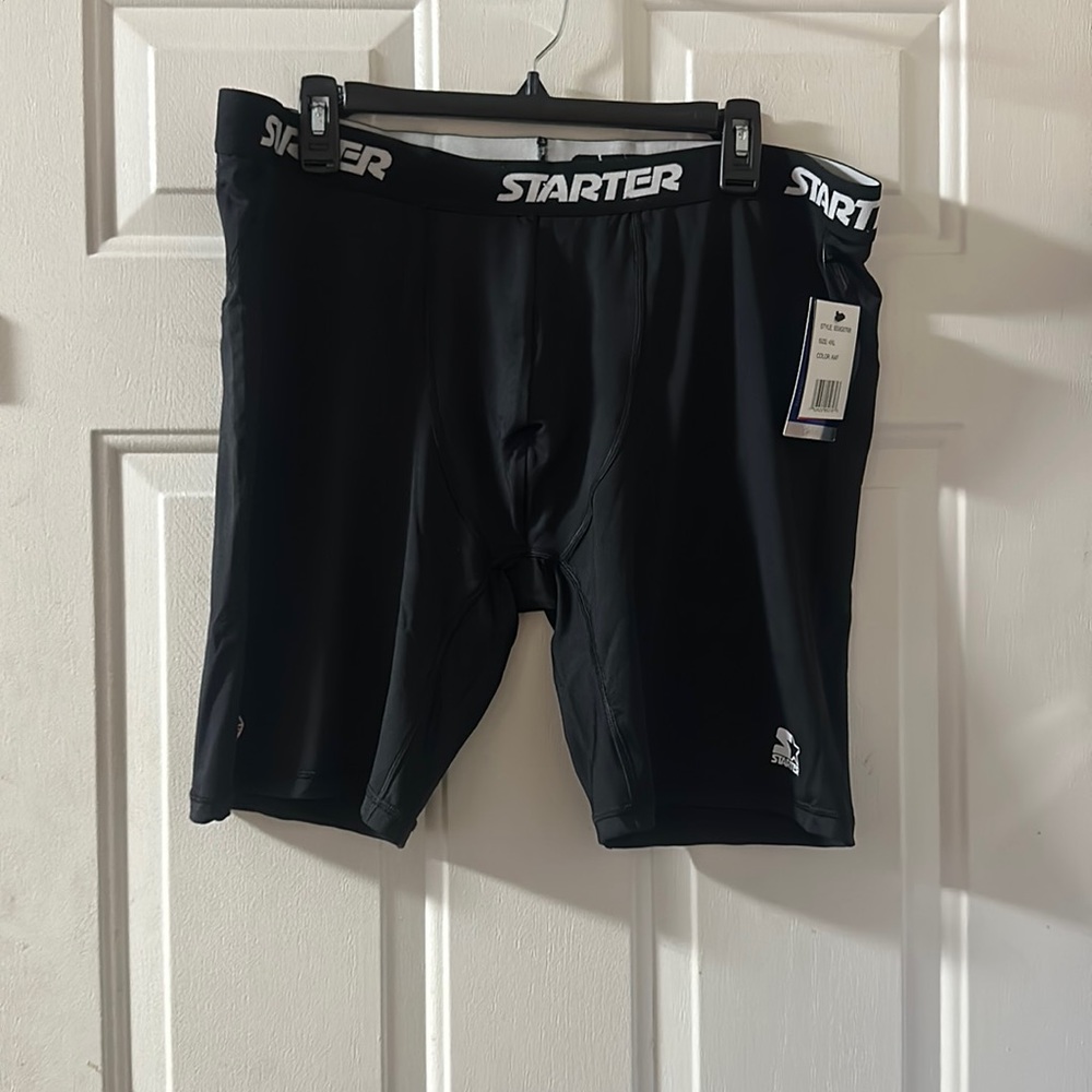 STARTER ATHLETIC SHORTS: BLACK: NEW WITH TAGS: SIZE 4XL